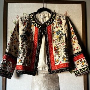 Alice + Olivia Embroidered Blazer